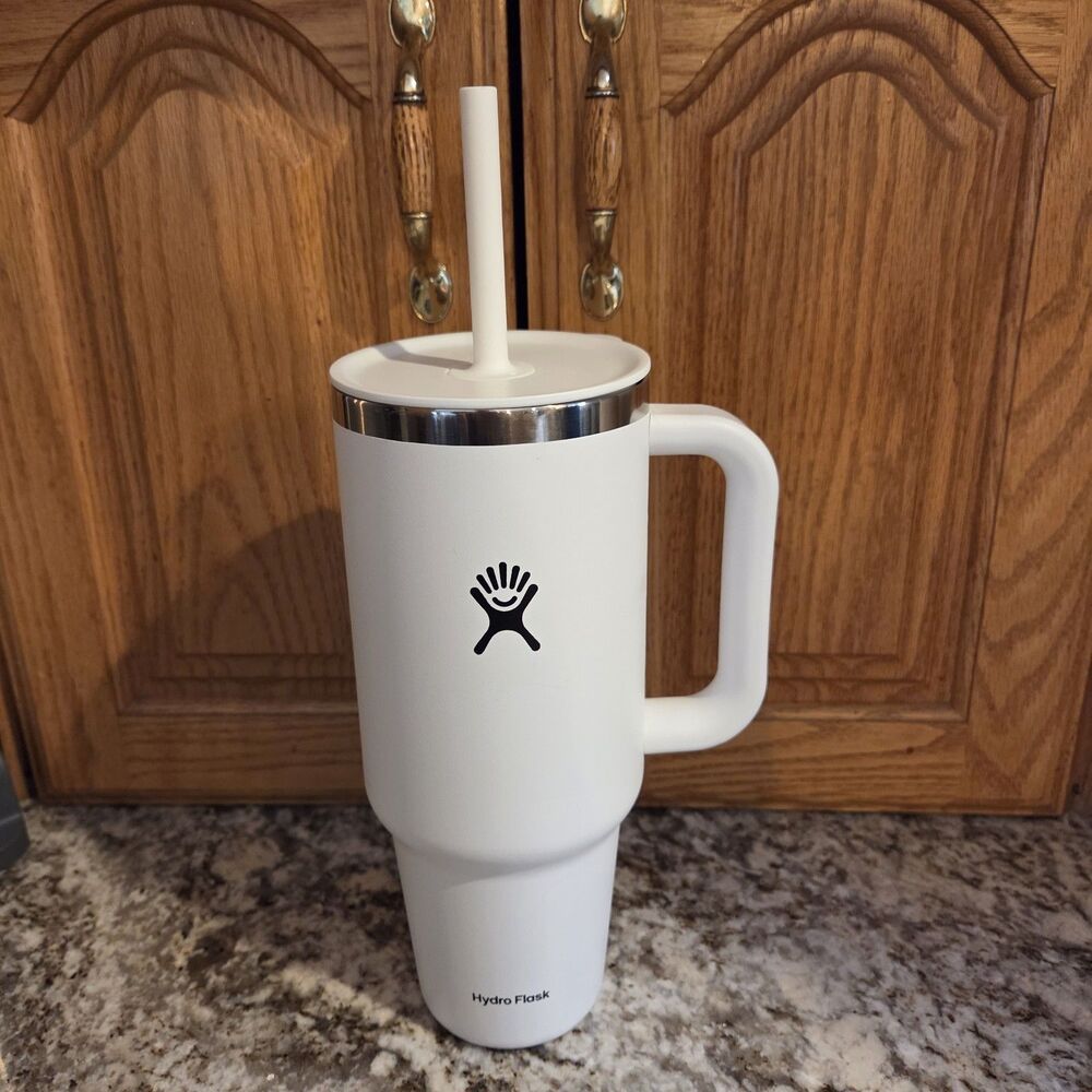 Hydro Flask All Around Travel Tumbler White Stainless Steel 40 oz